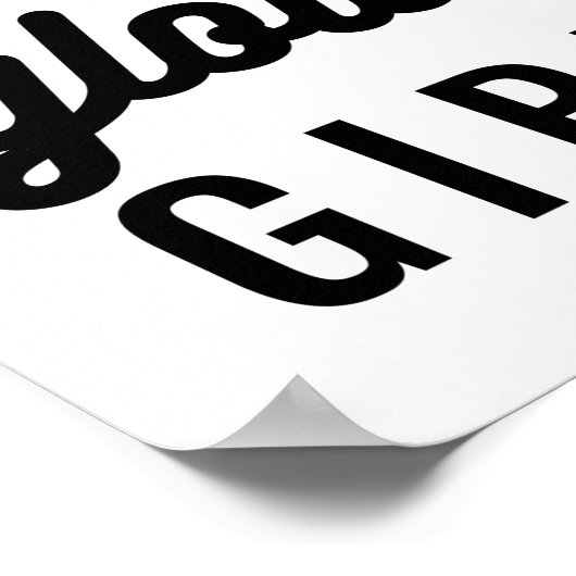 Je gloedmeisje | Inspirerend prijsopgave Poster (Hoek)