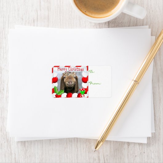 JE GOAT FOTO Git kerstcadeau-Label Etiket (Insitu)