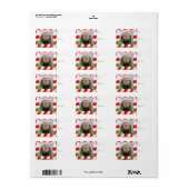 JE GOAT FOTO Git kerstcadeau-Label Etiket (Full Sheet)