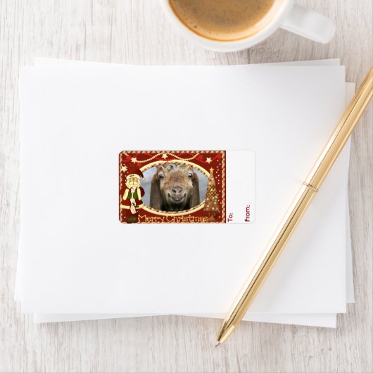 JE GOAT FOTO Git kerstcadeau-Label Etiket (Insitu)