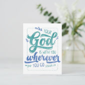 Je God is bij je Briefkaart. Briefkaart (Staand voorkant)