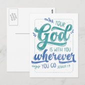 Je God is bij je Briefkaart. Briefkaart (Voorkant / Achterkant)