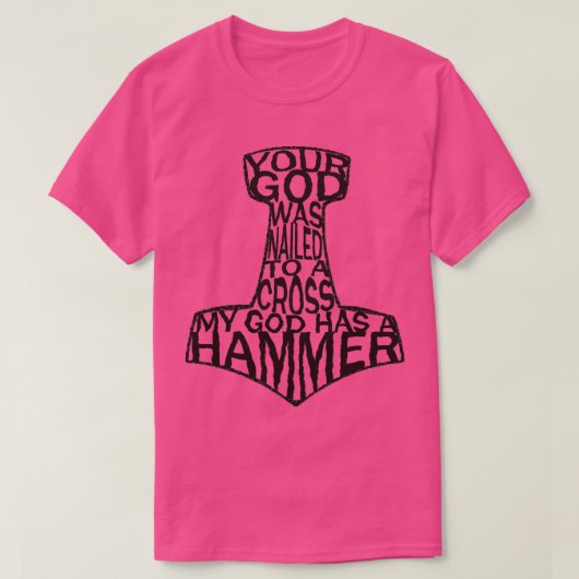 je god was genageld aan een kruis waar mijn god ee t-shirt (Design voorkant)