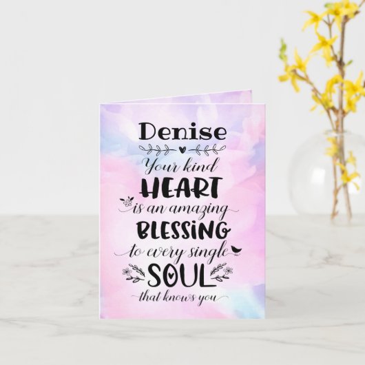 Je goede hart is een zegen Kaart (Gele Bloem)