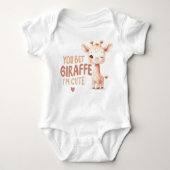 Je gokt Giraffe ik ben Schattige Baby T-shirt (Voorkant)