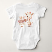 Je gokt Giraffe ik ben Schattige Baby T-shirt (Achterkant)
