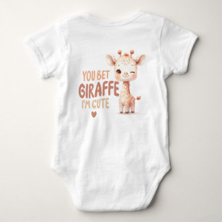 Je gokt Giraffe ik ben Schattige Baby T-shirt