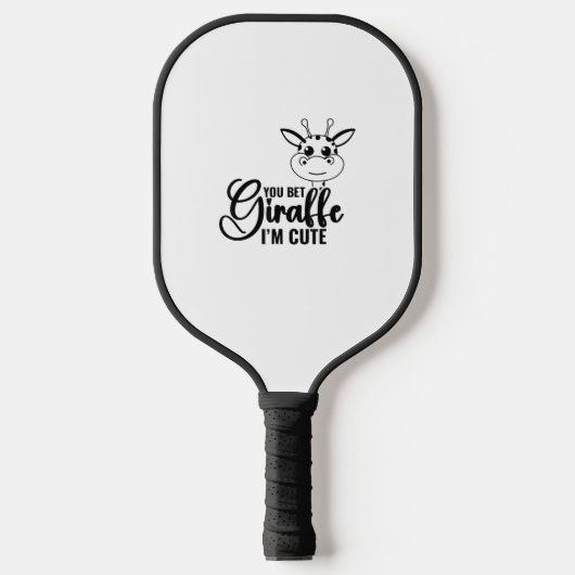 Je gokt Giraffe ik ben Schattige, grappig Baby, ba Pickleball Paddle (Voorkant)