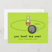 Je gooit me over Happy Valentijnsdag | Liefde Feestdagenkaart (Voorkant / Achterkant)