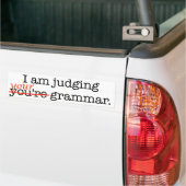 Je Grammar beoordelen Bumpersticker (Op Truck)