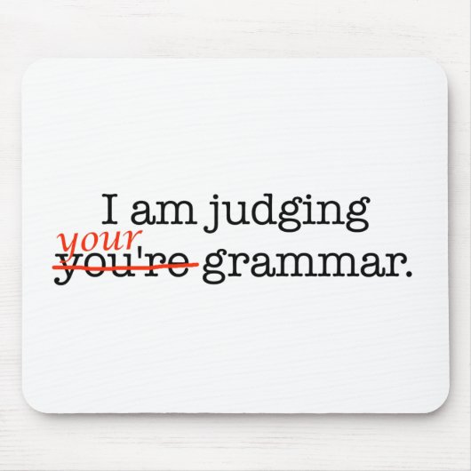 Je Grammar beoordelen Muismat (Voorkant)