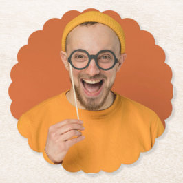 Je Grappige Foto Selfie Upload Kartonnen Onderzetters