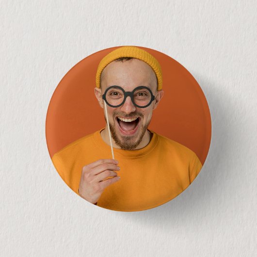 Je Grappige Foto Selfie Upload Ronde Button 3,2 Cm (Voorkant)
