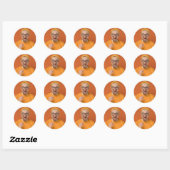 Je Grappige Foto Selfie Upload Ronde Sticker (Vel)