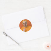 Je Grappige Foto Selfie Upload Ronde Sticker (Envelop)