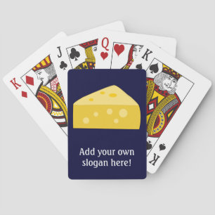 Je Grappige Kaas Slogan met Gele Wig Pokerkaarten