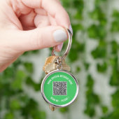 Je grappige QR-code-sleutelhanger cadeau met aange Sleutelhanger (Hand)