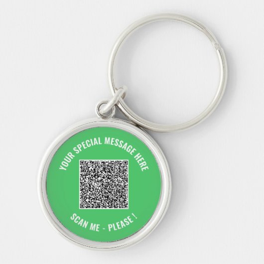 Je grappige QR-code-sleutelhanger cadeau met aange Sleutelhanger (Voorkant)