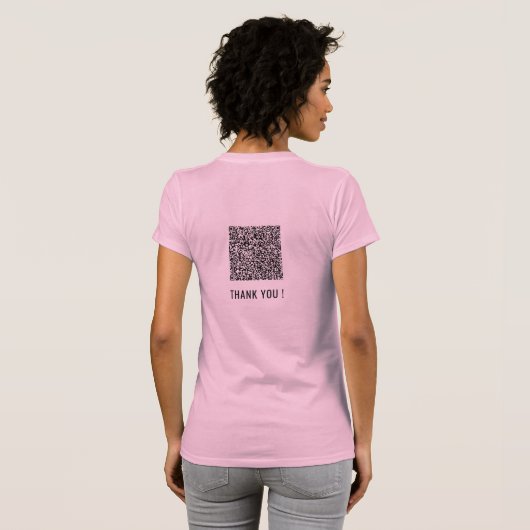 Je Grappige QR Code T-shirt (Achterkant volledig)
