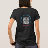 Je Grappige QR Code T-Shirt Voorbeeld Voeg Aangepa (Achterkant)