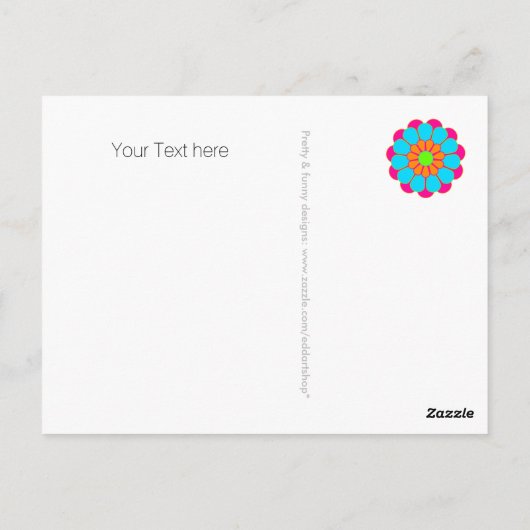 Je grappige woorden: houden koel en bloem vermogen briefkaart (Achterkant)