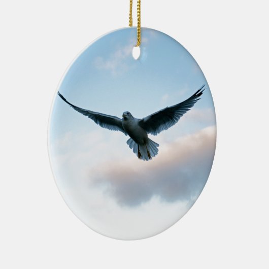 Je gratis gewoon LIke Jonathan Livingston Keramisch Ornament (Rechts)