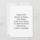 Je groeit, meid | Plant Quote en woordspeling Kleu (Achterkant)