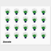 Je groeit meisje | Funny Plant Pun Ronde Sticker (Vel)