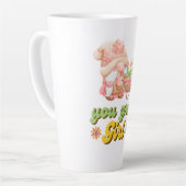 Je groeit meisje latte mok (Linkerhoek)