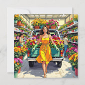 Je groeit meisje | tuinierpen kaart (Voorkant)