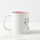 Je groeit meisjes grappige planteliefhebbers, aang tweekleurige koffiemok (Links)