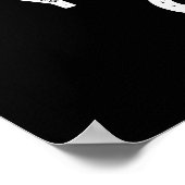 Je groeit schamel Plant Pun Dark BG Poster (Hoek)