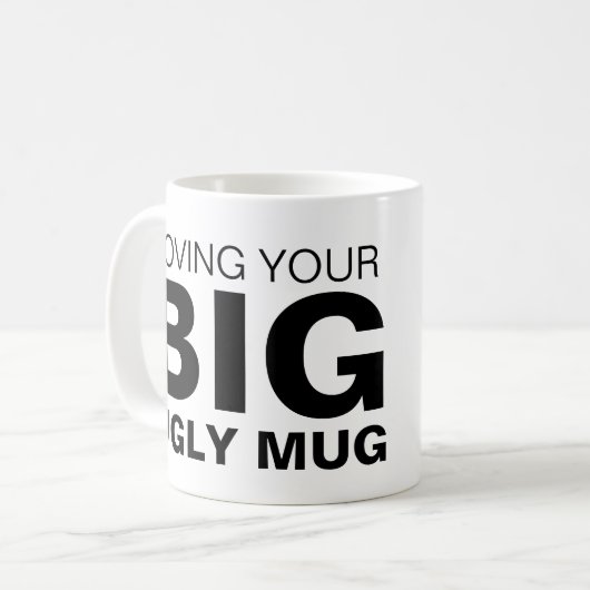 Je grote, lompelijke Mok op maat (Voorkant links)