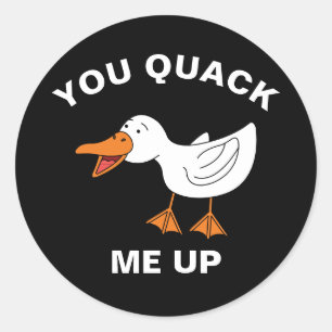 Je haalt me op de grappige veeteelt en de duivel ronde sticker