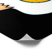 Je haalt me op Funny Egg Pun Dark BG Poster (Hoek)
