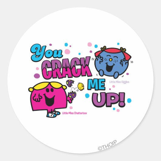 Je haalt me op! ronde sticker (Voorkant)