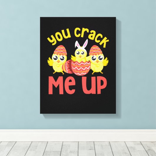 Je haalt me paaskip op. canvas afdruk (Insitu (Houten vloer))