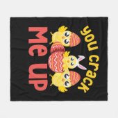 Je haalt me paaskip op. fleece deken (Voorkant (Horizontaal))