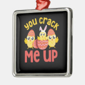 Je haalt me paaskip op. metalen ornament (Links)