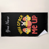 Je haalt me paaskip op. strandlaken (Voorkant)