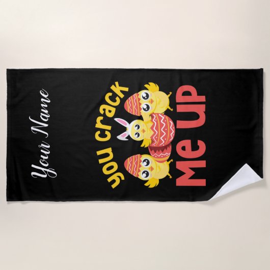 Je haalt me paaskip op. strandlaken (Voorkant)