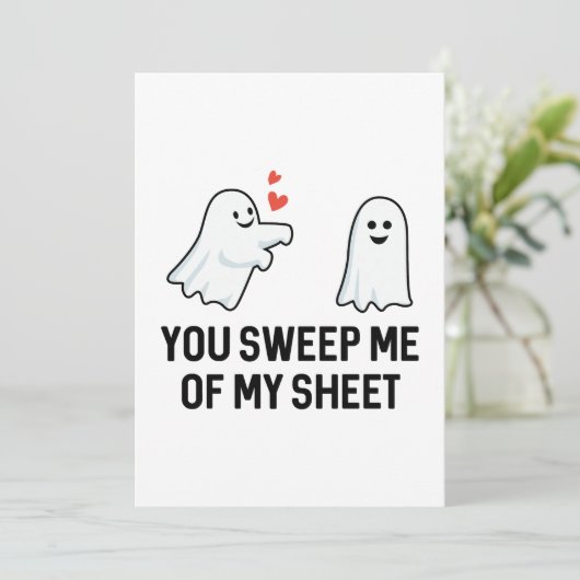 Je haalt me van mijn vel. bedankkaart (Staand voorkant)