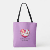 "Je had de ander moeten zien" Gebroken Hart Tote Bag (Achterkant)