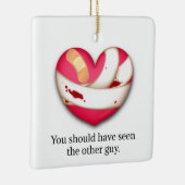 "Je had de andere moeten zien" Broken Heart Keramisch Ornament (Rechts)