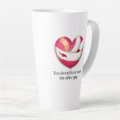 "Je had de andere moeten zien" Broken Heart Latte Mok (Rechterhoek)