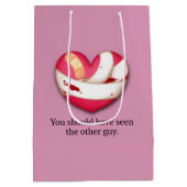 "Je had de andere moeten zien" Broken Heart Medium Cadeauzakje (Achterkant)