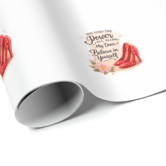 Je Had de Kracht Altijd Inspirerende Spreuk Cadeaupapier