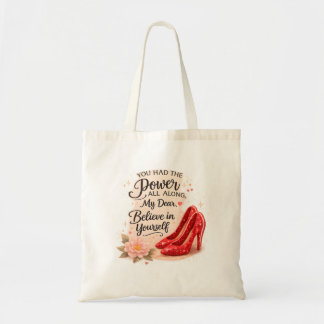 Je Had de Kracht de Hele Tijd Inspirerende Quote Tote Bag