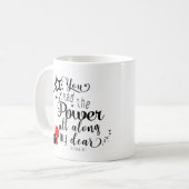 Je had de macht al langs oz toverstok aangepaste koffiemok (Voorkant links)