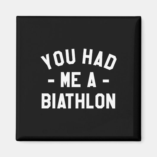 Je had een Biatlon Biathlete Magneet (Voorkant)